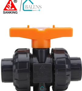 Van bi nhựa Rắc co SANKING | Phi 32mm | Màu đen tay vặn Cam